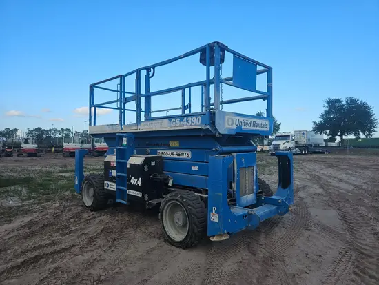 2018 Genie GS-4390 RT Rough Terrain Scissor Lift
