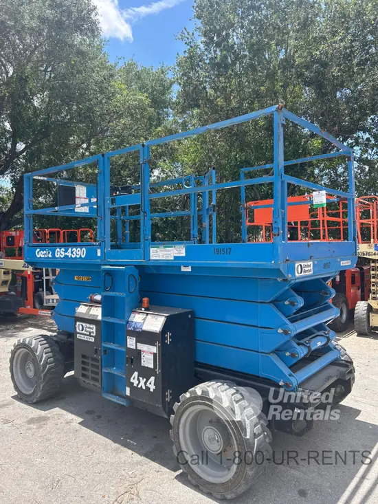2017 Genie GS-4390 RT Rough Terrain Scissor Lift