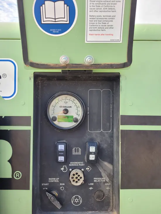 2018 Sullair 185DPQ-KU-T3 Air Compressor