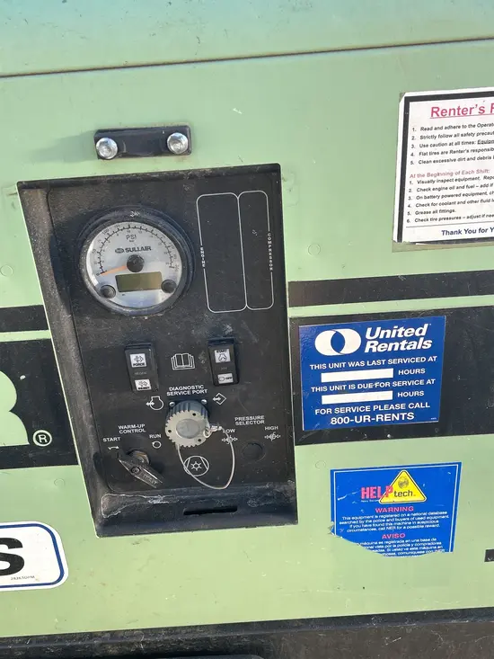 2018 Sullair 185DPQ-KU-T3 Air Compressor