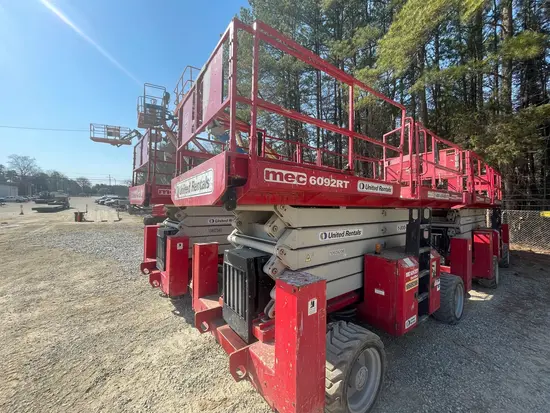 2017 MEC 6092RT Rough Terrain Scissor Lift
