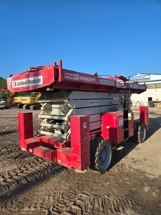 2017 MEC 6092RT Rough Terrain Scissor Lift