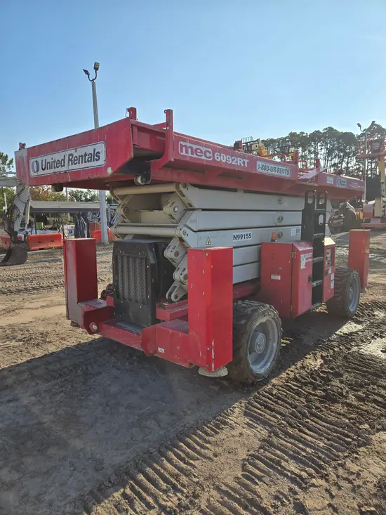 2017 MEC 6092RT Rough Terrain Scissor Lift