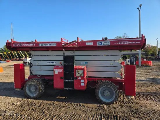 2017 MEC 6092RT Rough Terrain Scissor Lift