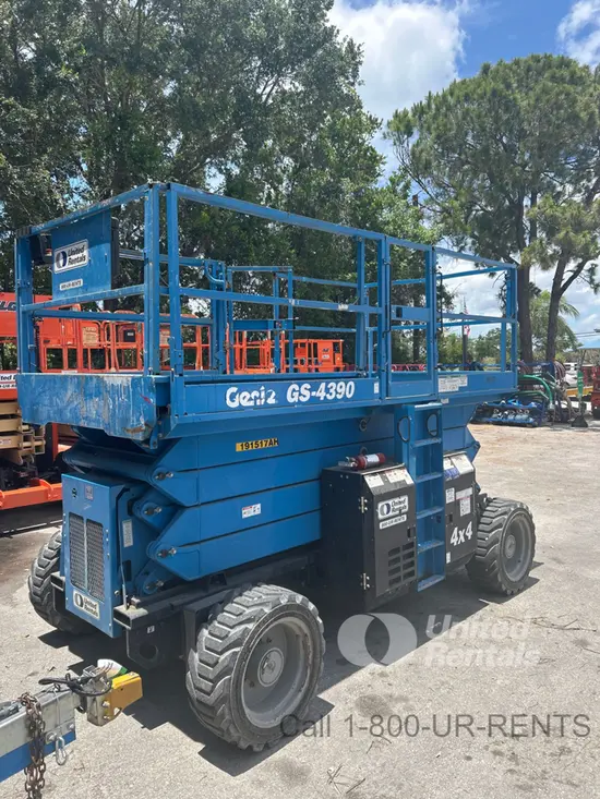 2017 Genie GS-4390 RT Rough Terrain Scissor Lift