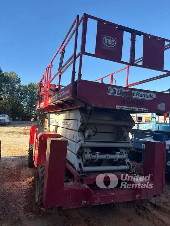 2016 MEC 6092RT Rough Terrain Scissor Lift