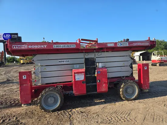 2017 MEC 6092RT Rough Terrain Scissor Lift