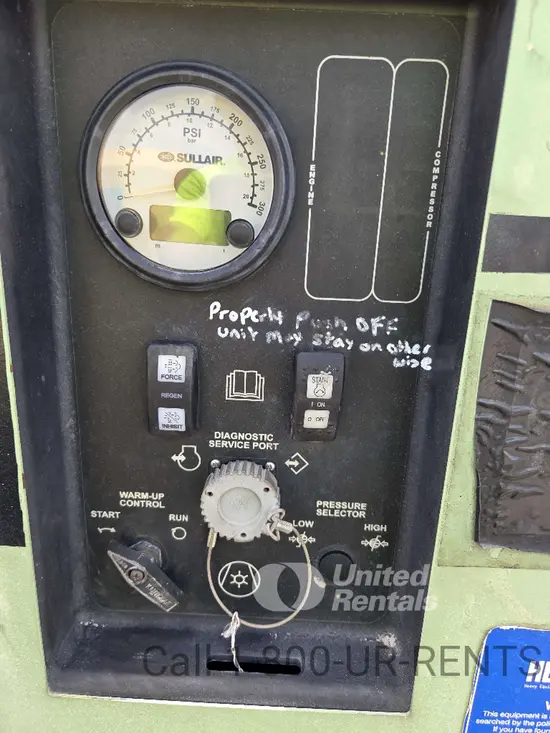 2018 Sullair 185DPQ-KU-T3 Air Compressor