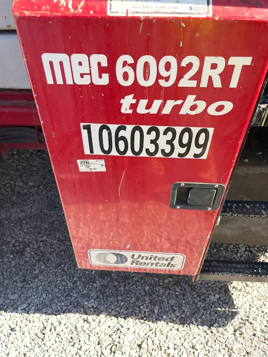2017 MEC 6092RT Rough Terrain Scissor Lift