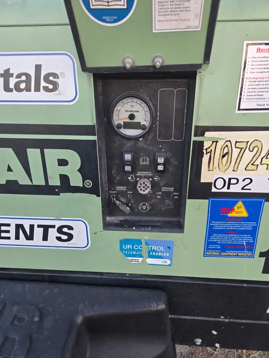 2018 Sullair 185DPQ-KU-T3 Air Compressor