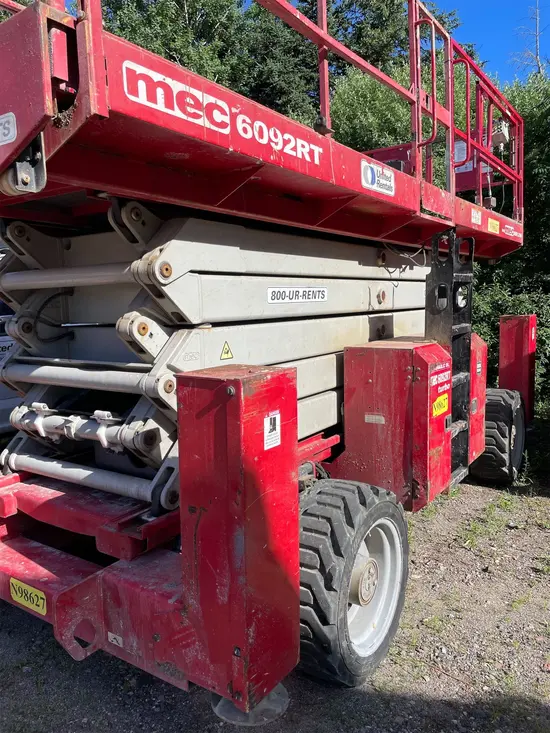 2017 MEC 6092RT Rough Terrain Scissor Lift