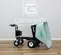 Green and black GRANITE Concrete Buggy, 10-14 cubic ft., Battery Powered
