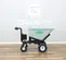 Green and black GRANITE Concrete Buggy, 10-14 cubic ft., Battery Powered