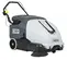 White and black Nilfisk 36 inch gas powered Walk-behind Sweeper