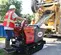 Red and black ALLEN Concrete Buggy, 16 cubic ft., Tracks, Gas Powered
