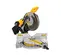 Yellow and gray and black DEWALT Compound Miter Power Saw, 12 in., Electric Powered