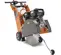 Orange Husqvarna Walk-behind Concrete Saw