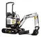 White and black Bobcat Mini Excavator