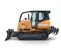 Orange and black Case bulldozer with low ground pressure 