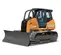 Orange and black Case bulldozer with low ground pressure