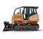 Orange and black Case bulldozer with low ground pressure