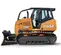 Orange and gray CASE 90-95 HP Bulldozer