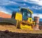 Yellow John Deere bulldozer with low ground pressure 