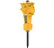Yellow and Black EPIROC Mini Hydraulic Breaker Attachment for Skid Steer