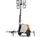 White, orange and black GENERAC Light Tower Towable (flagger Dot Spec)