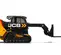 Yellow and black JCB 3,600 lb. Compact Track Loader with a Telescopic Boom