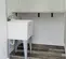 Interior of Satellite 5-8 Station Laundry Trailer