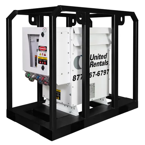 White and black 75 kVA Step Down Transformer, 480V/208V