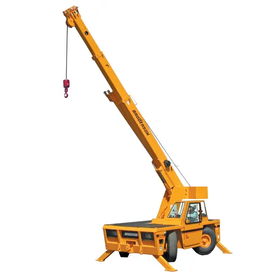 Yellow BRODERSON Carry Deck Crane, 8.5-9 Tons