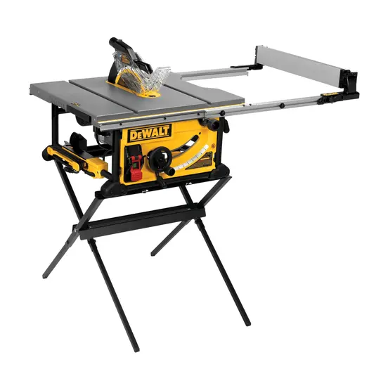 Yellow, black, silver and gray DEWALT Table Masonry Saw, 10 in.