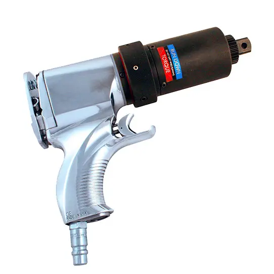 Silver and black HYTORC Air Impact Wrench, 1 in. Drive, Torque Control