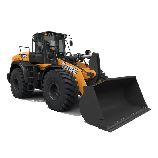 Orange and black CASE 5.0-5.9 yd. Wheel Loader