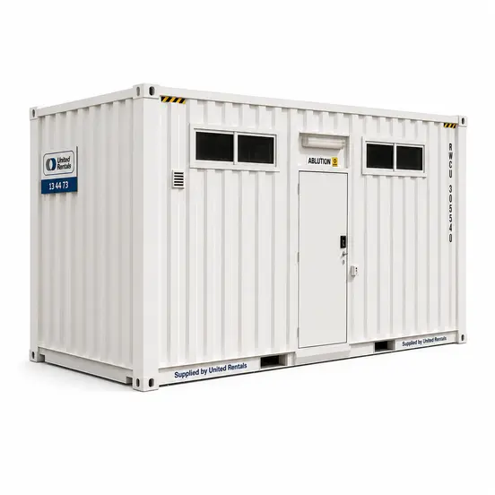 20ft ablution block with toilets and showers 