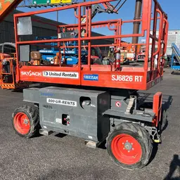 2017 Skyjack SJ6826RT Rough Terrain Scissor Lift